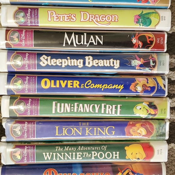 VINTAGE WALT DISNEY MASTER PIECE COLLECTION 📼 VHS MOVIES. COLLECTORS. - Picture 4 of 17